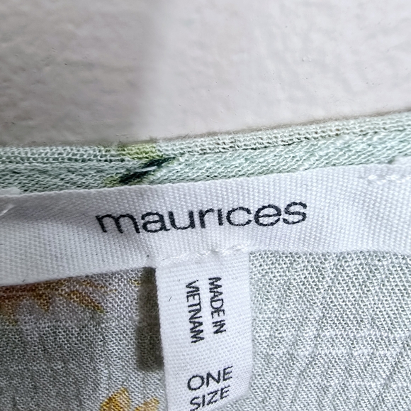 NWT Maurices Mint Green Daisy Kimono - Picture 9 of 11